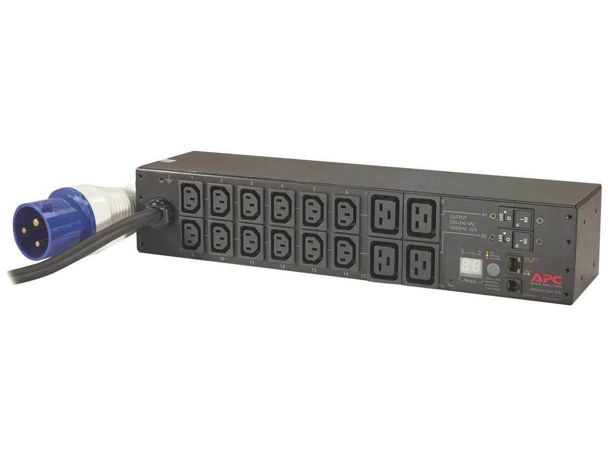 Steckdosenleiste Metered 2HE 230V 32A 12×C13 4×C19