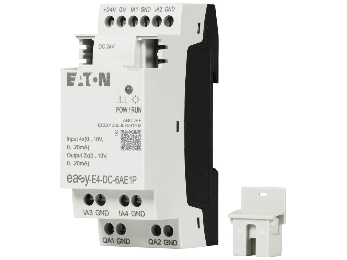 REG-Logikmodul Eaton EASY-E4-DC-6AE1P 20.4…28.8VDC 4×AI 2×AO