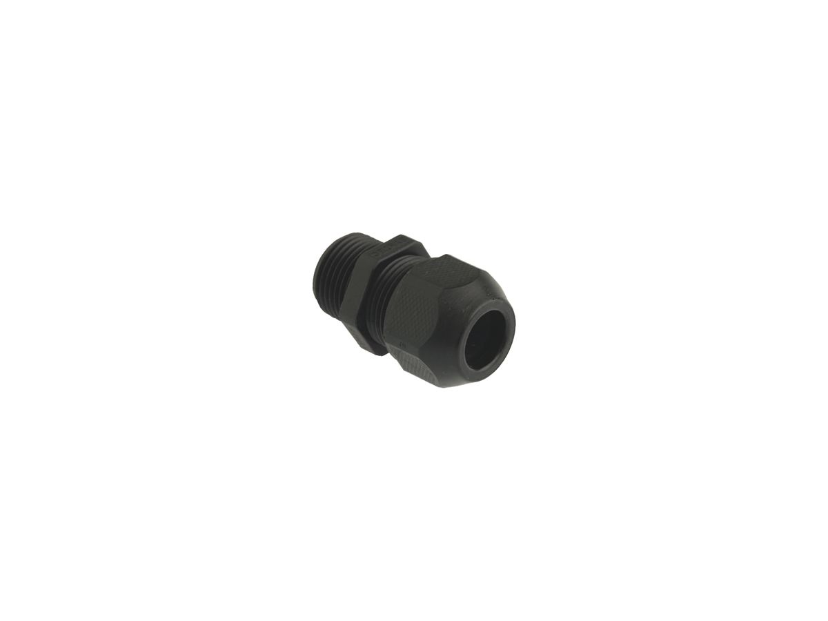 Kabelverschraubung AGRO M20 schwarz für Ø7…13 mm, Anschlussgewinde lang