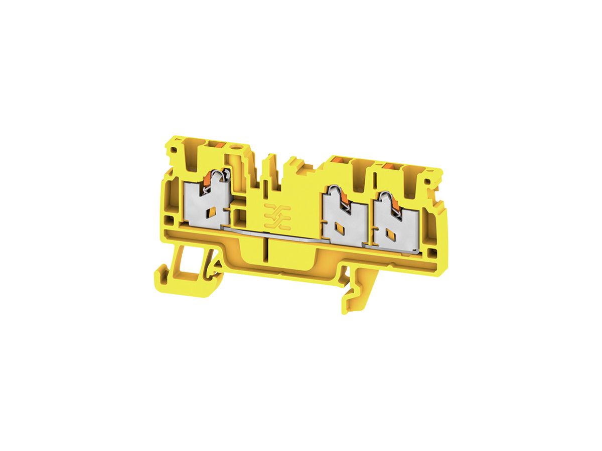 Durchgangs-Reihenklemme WM S3C 2.5mm² 24A 800V SNAP IN 3×1 TH35 gb