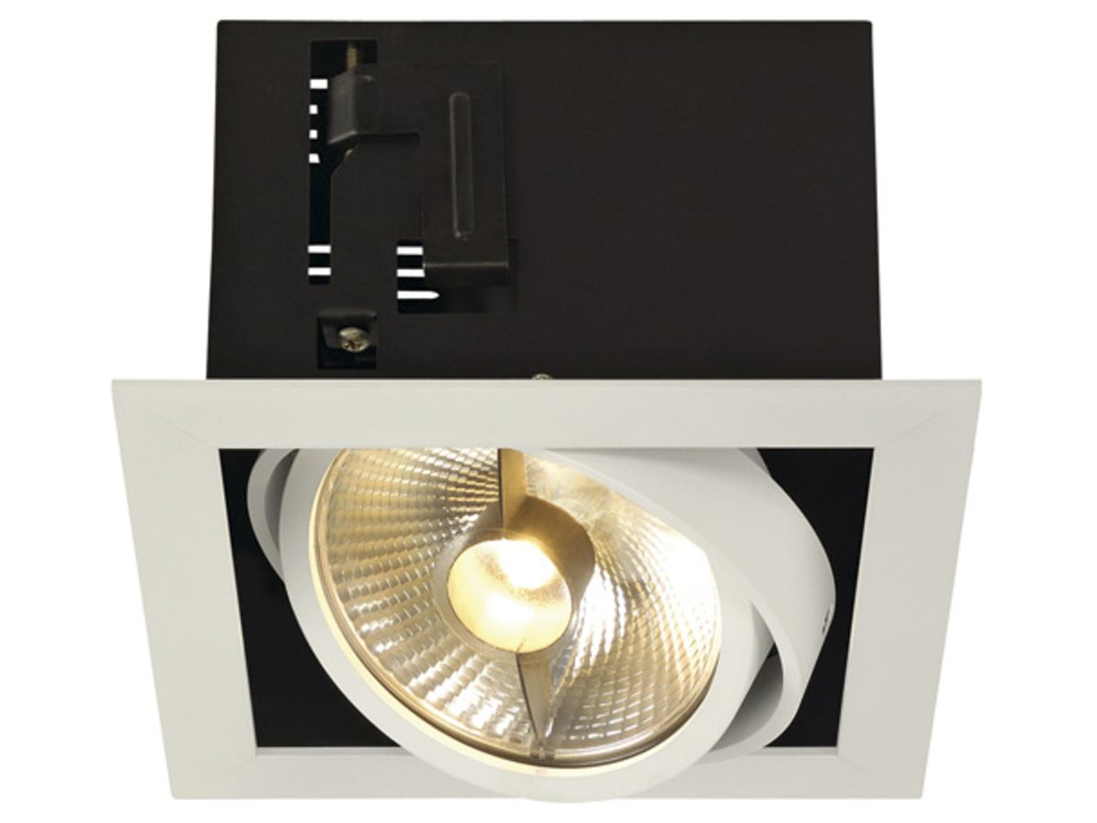 EB-Downlight SLV KADUX, ES111 GU10 75W IP20 mattweiss