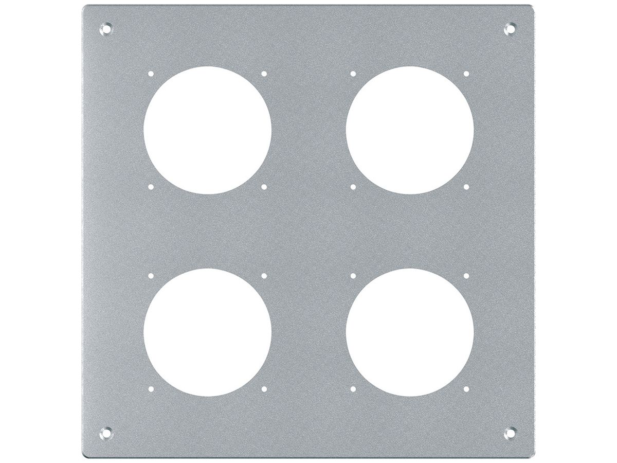 UP-Montageplatte robusto 2×2 Aluminium, natur