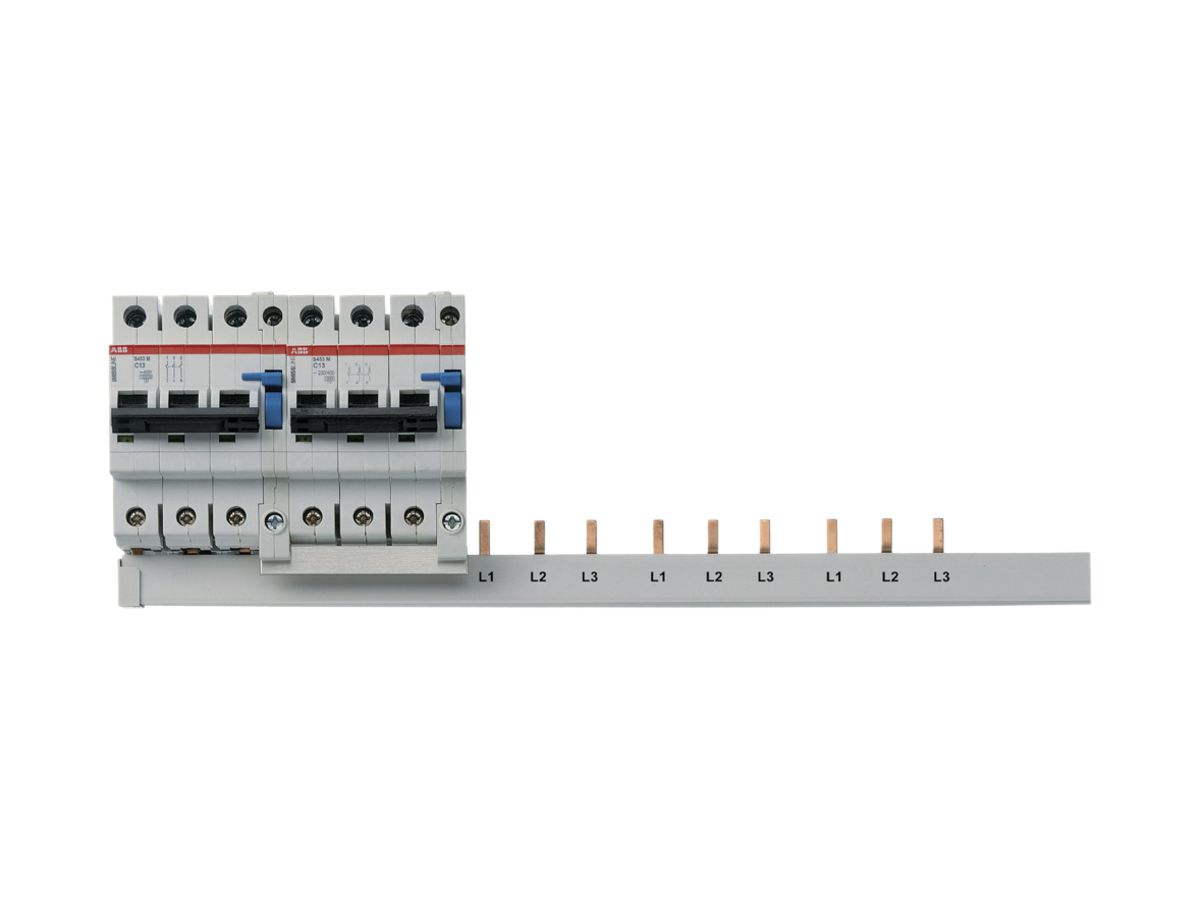 Kammschiene 3L+N, L1, L2, L3+9mm
