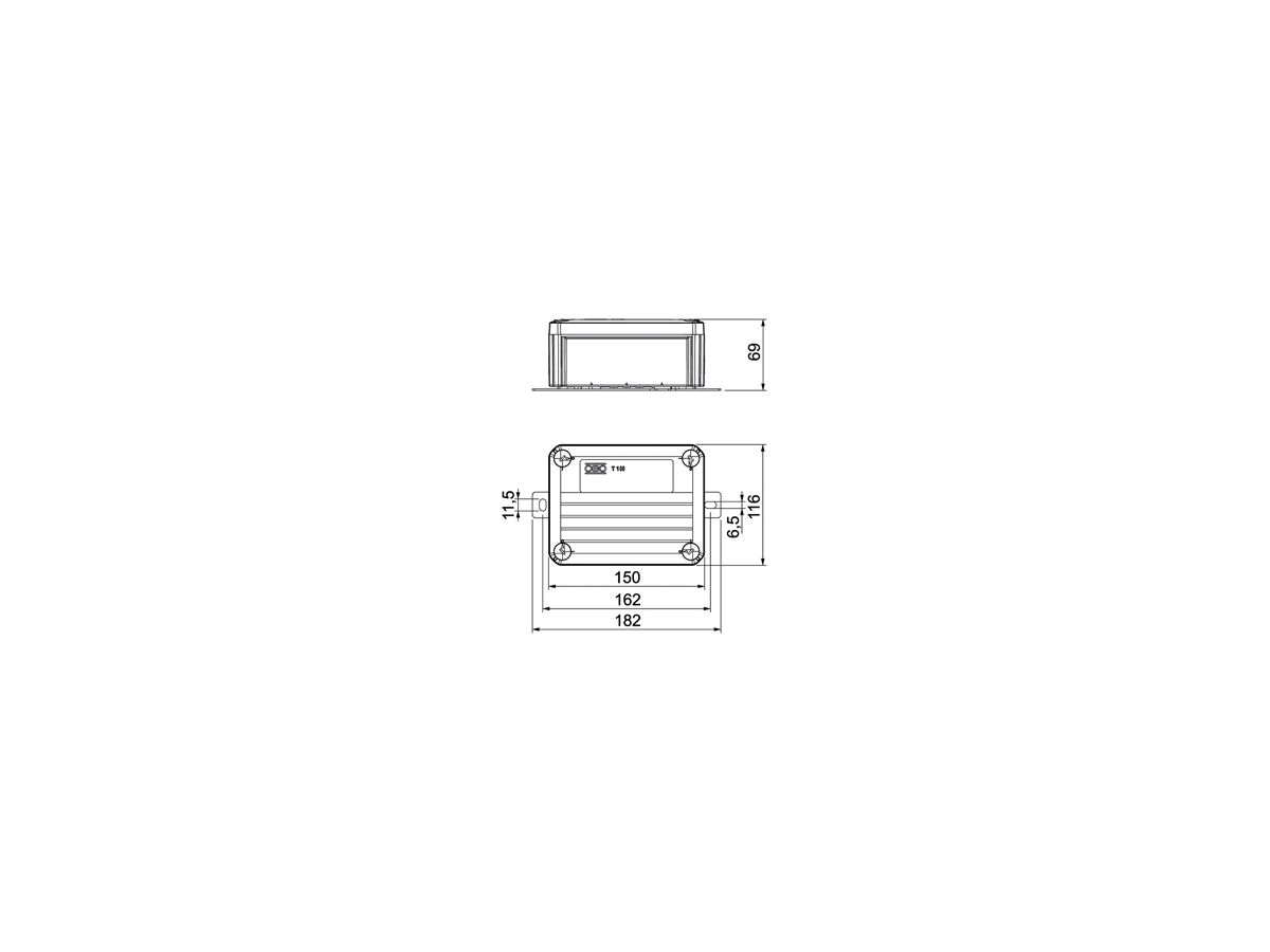 Kabelabzweigkasten Bettermann E30-E90 unbestückt 150×116×67mm or