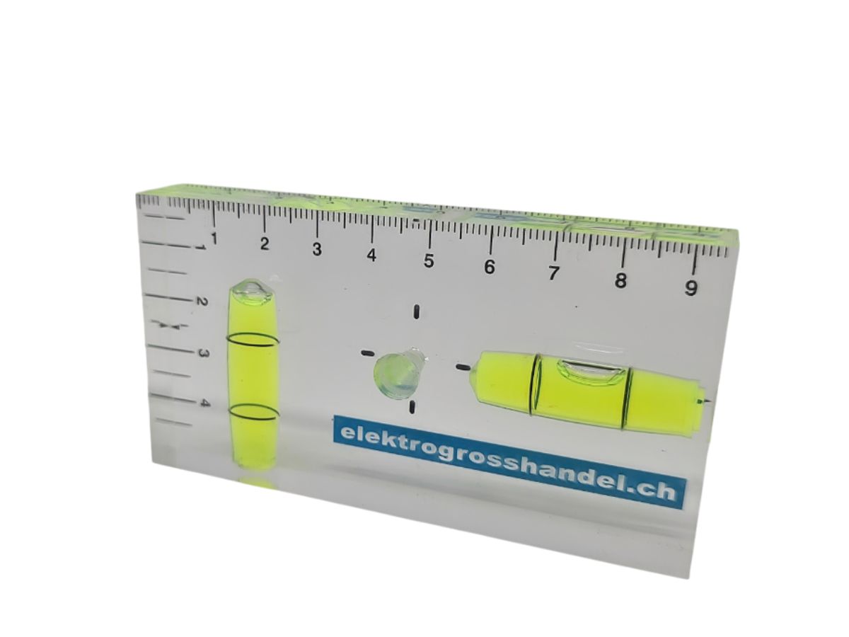 Wasserwaage ELGH transparent - 100x50x15mm
