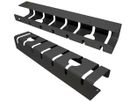 Untertisch-Kabelführungskanal ROLINE 530×110×80mm Stahlblech schwarz 2 Stück