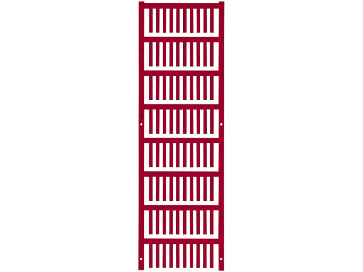 Leitermarkierer Weidmüller MultiCard VT SF für Ø1.2…1.6mm 21×3.2mm PA66 rot