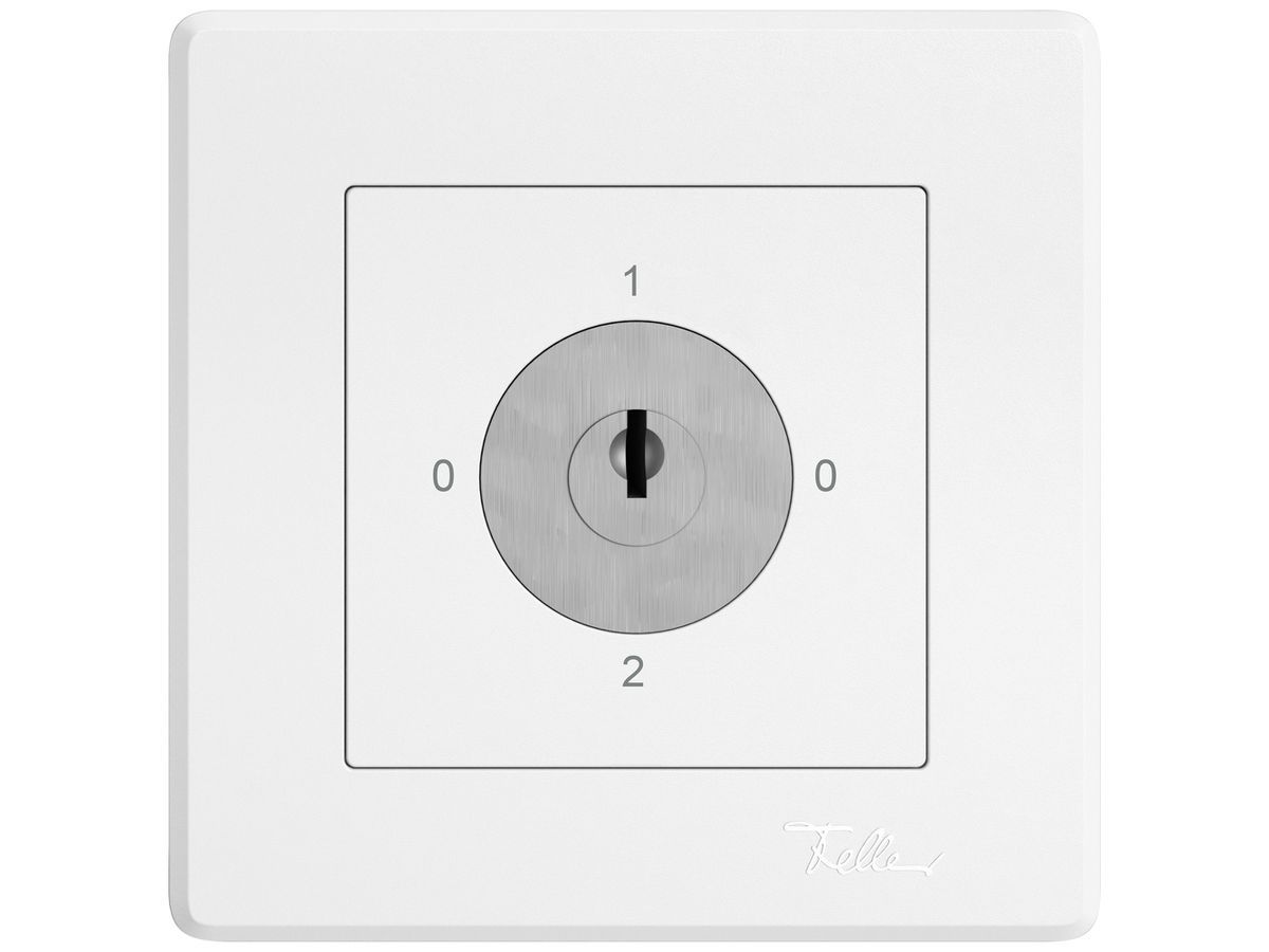 UP-Drehschalter EDIZIO.liv SNAPFIX® 5/2L Sicherheitsschloss&2 Schlüsseln ws