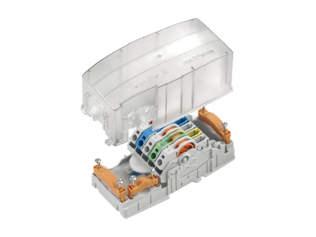 Energiebusverteiler Weidmüller FieldPower PowerTerminal mit transparenter Haube