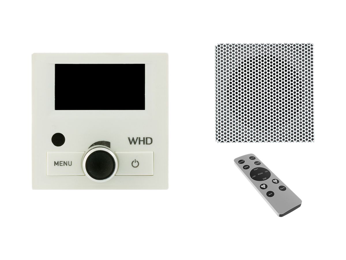 UP-Radio WHD DR 60 Edizio mit Display DAB+/UKW mit Fernbedienung und 1×KEL 60-8