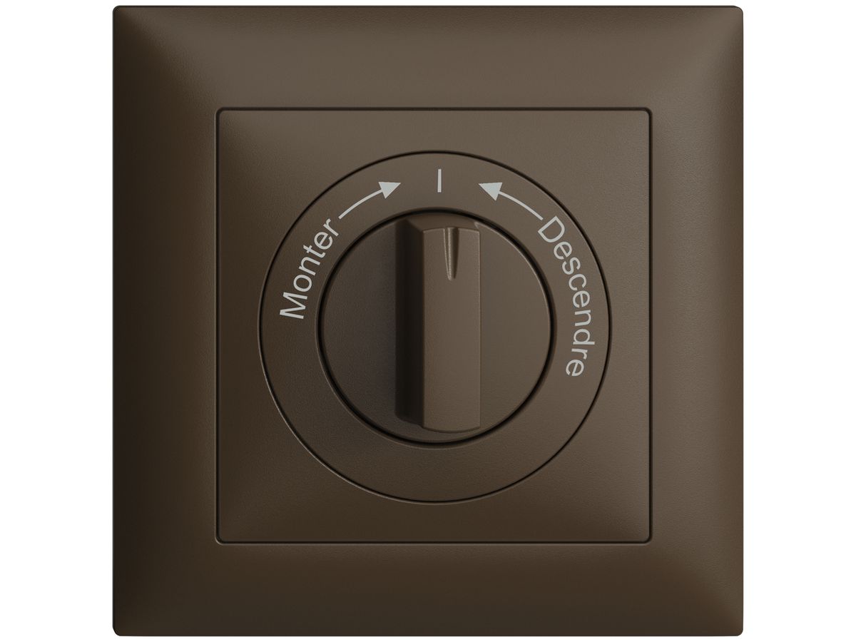 Frontset Monter->I<-Descendre EDIZIOdue 88×88mm coffee