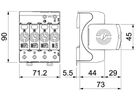 Überspannungsableiter Bettermann SurgeController V20-LCF-3+1-280