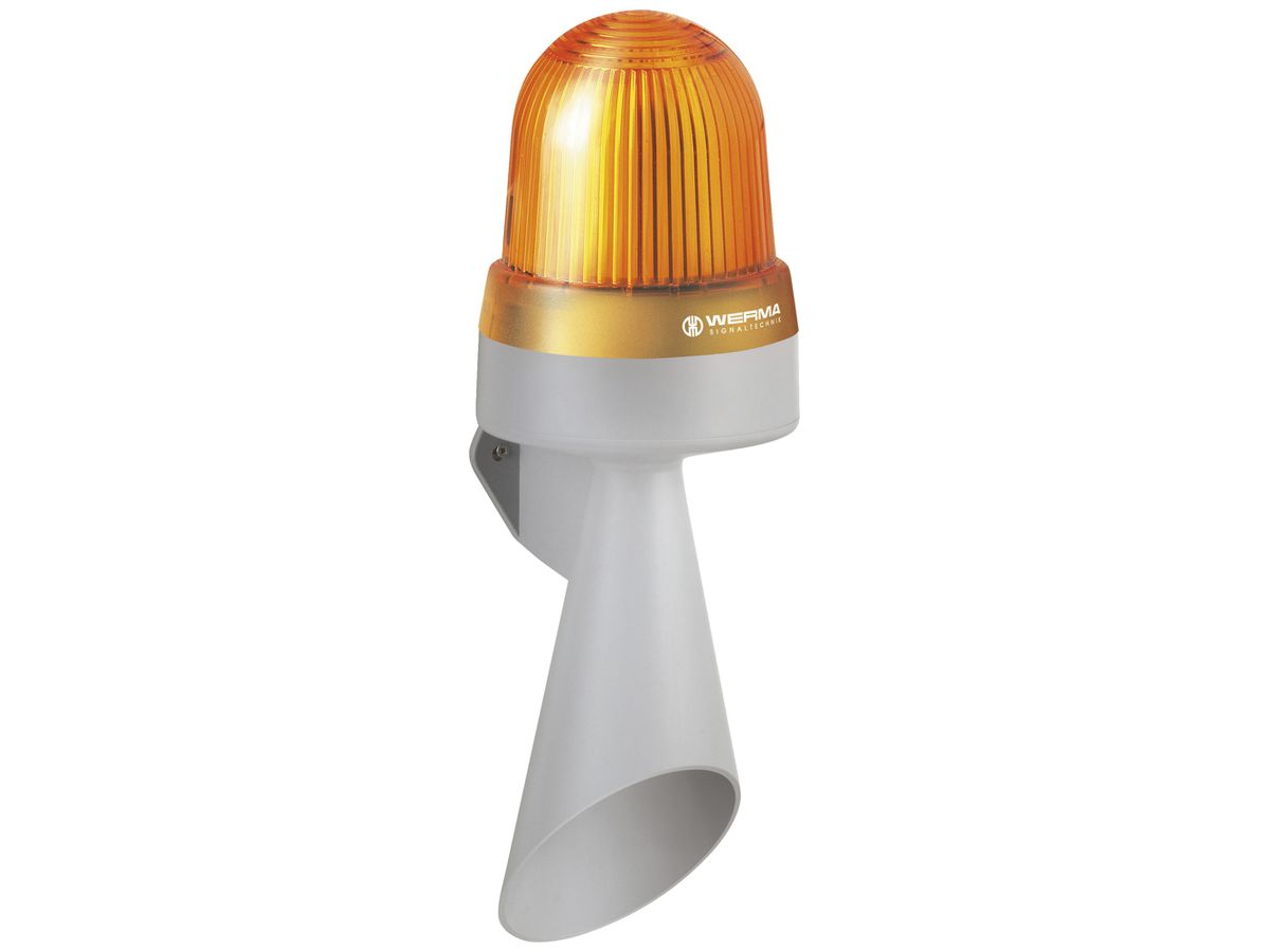 LED-Rundum-Signalhupe WERMA 435 115…230VAC gelb