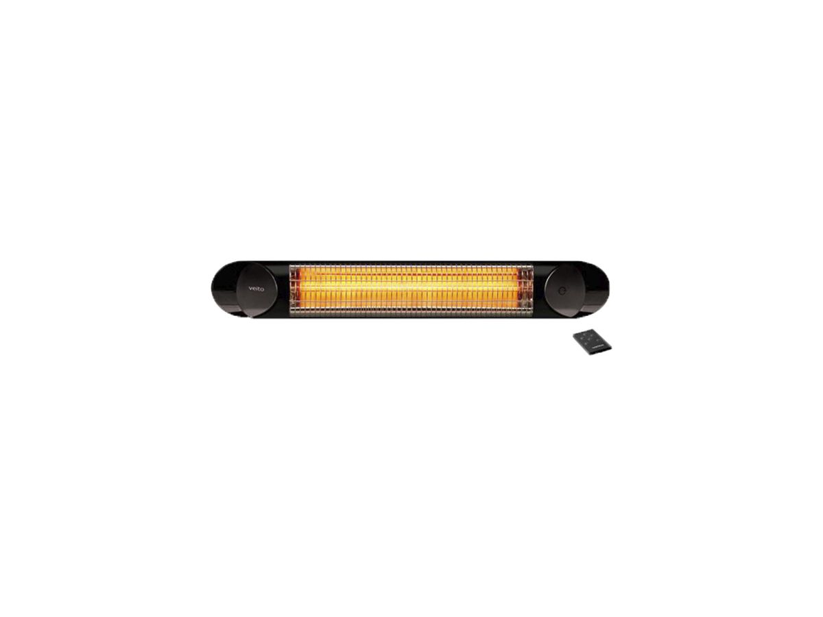Infrarot/Heizstrahler Veito Blade R2000, 2000W, 4 Stufen, IP55, schwarz