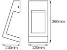LED-Wandleuchte LDV ENDURA STYLE EDGE WALLUPDOWN 7W 360lm 3000K Edelstahl