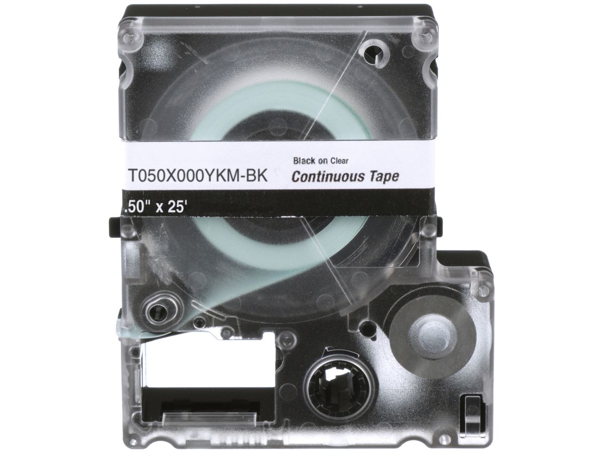 Etikettenkassette Panduit MP, Endlosband, 12×9100mm schwarz auf transparent