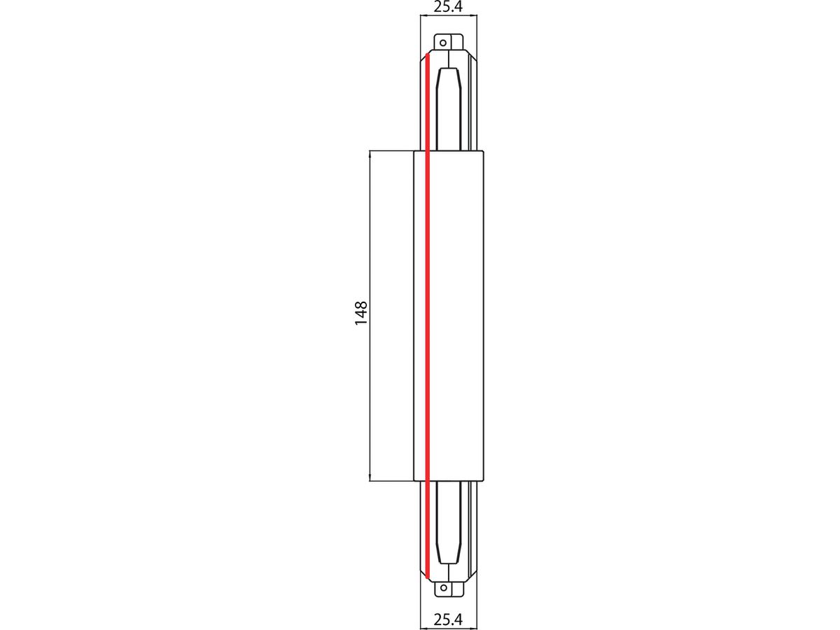 L-Verbinder Sylvania Lytespan H 3-Phasen schwarz innen