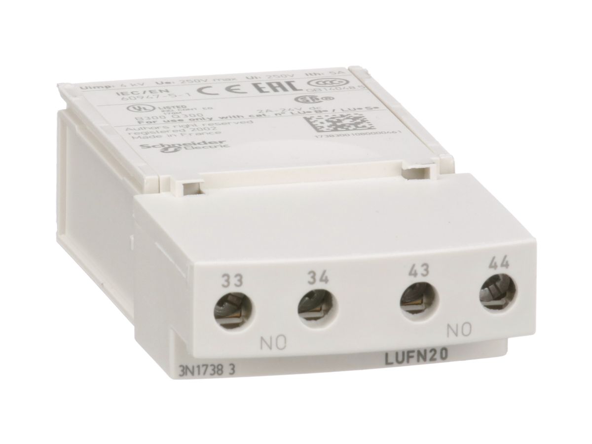 Hilfschalter Schneider Electric Lufn20 2S