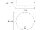 AP-Deckenrosette Sylvania Otao Linear 2m Kabel 5-polig schwarz