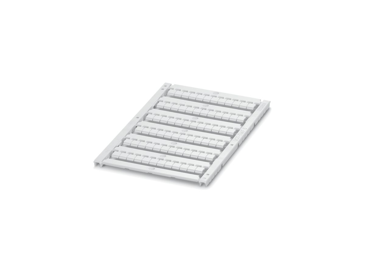 Bezeichnungskarte UCT-TMF 5 weiss für Klemmen 4.4×4.7mm