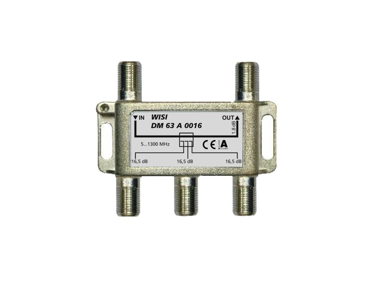 F-Abzweiger WISI DM63A 0016 3-fach 16dB 5…1300MHz