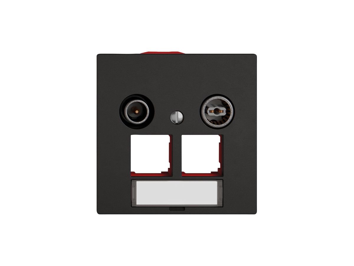 Multimediadose TV-R EDIZIO.liv SNAPFIX® EASYNET f.2×RJ45 S-One 4dB sz