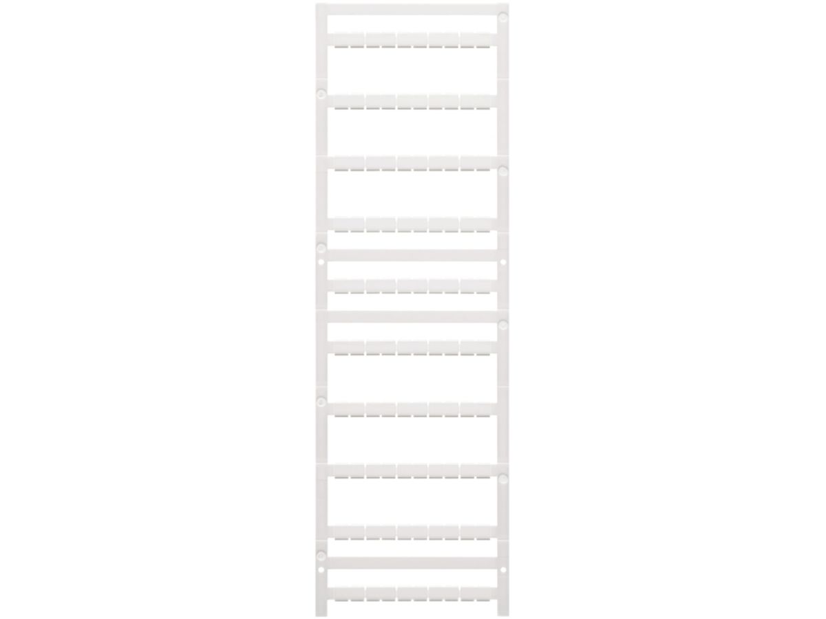 Klemmenmarkierer Weidmüller MultiFit 5×12mm Phoenix PA66 weiss