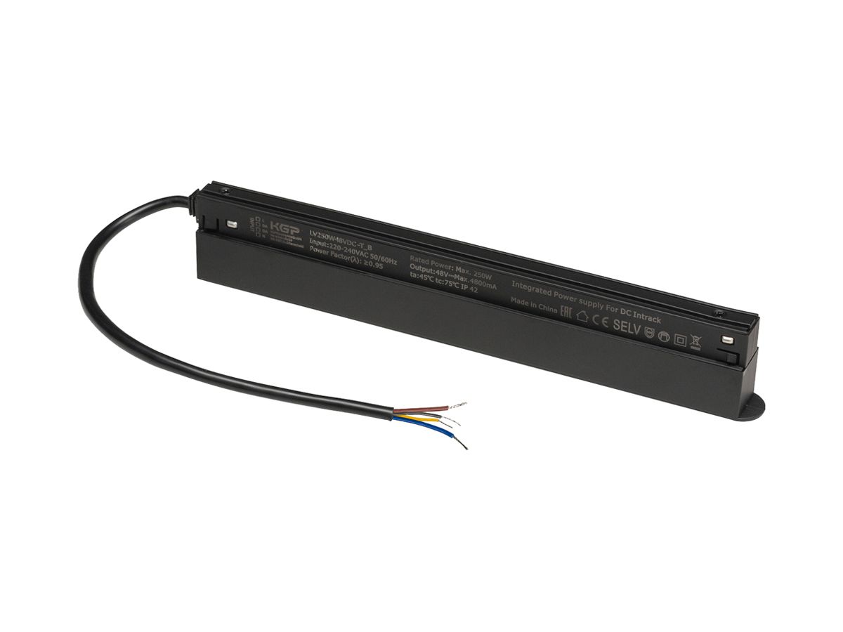 LED-Betriebsgerät SLV TRACK Intrack Stromschiene 250W 48V DALI 268mm schwarz