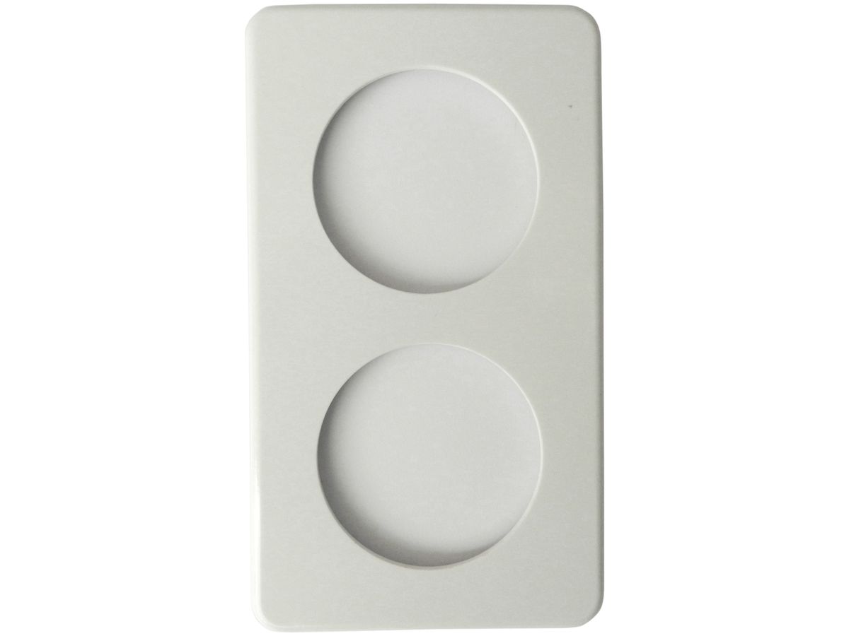 Abdeckplatte 2×II 2×66mm weiss