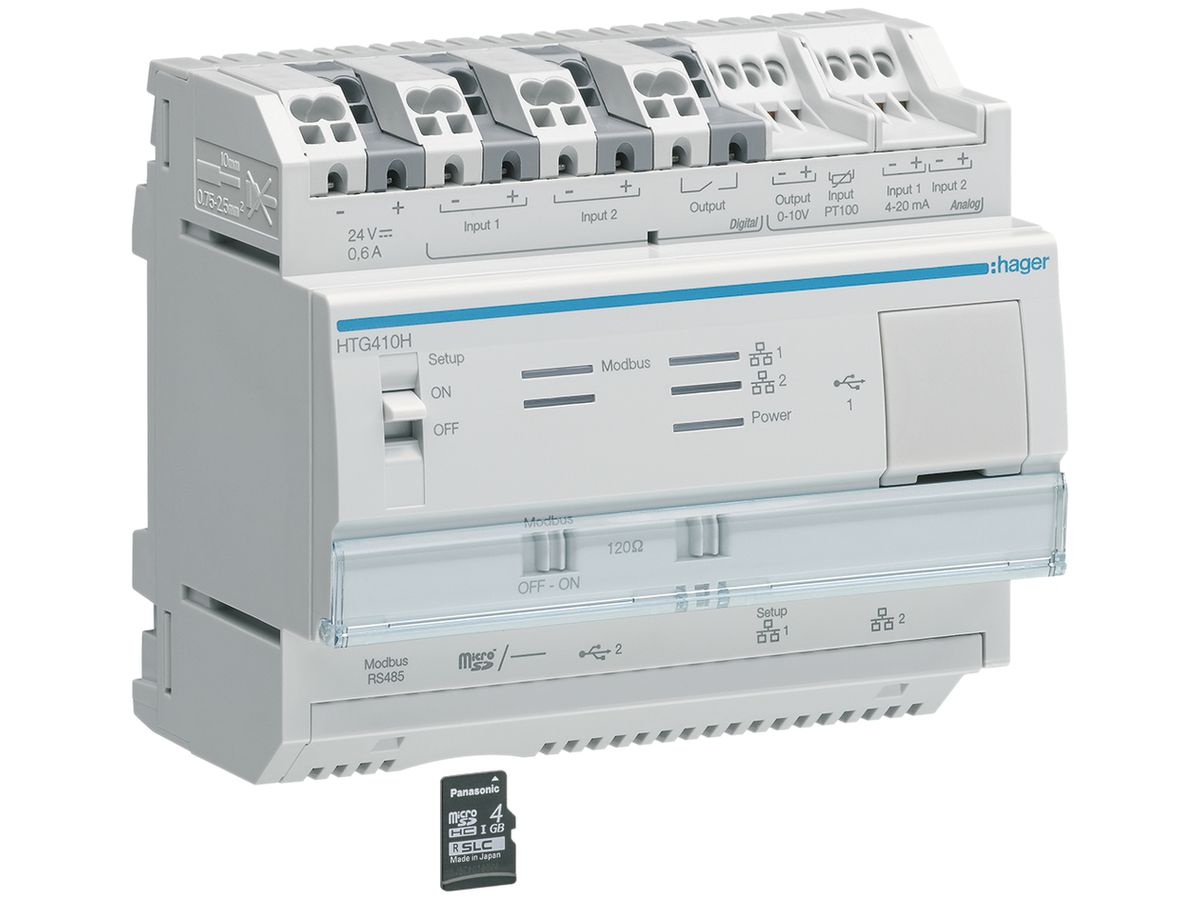REG-Energiemonitoring-Server Hager agardio.manager Micro SD