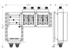 Verteiler Hensel Mi 4×3×NH 00, 125A, Sammelschiene 250A 5-polig