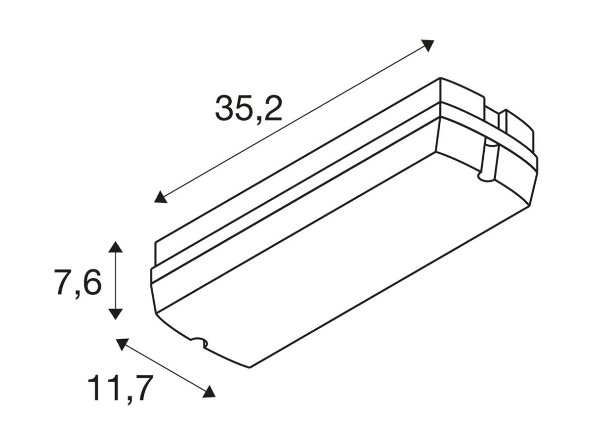 LED-Sicherheitsleuchte SLV P-LIGHT IP65 6W 90lm 6000K bat 3h ST 352×117mm weiss