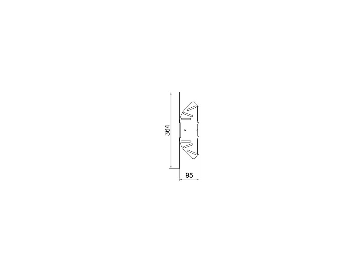Bogen BET RB W verstellbar 60×100mm Edelstahl A4 blank