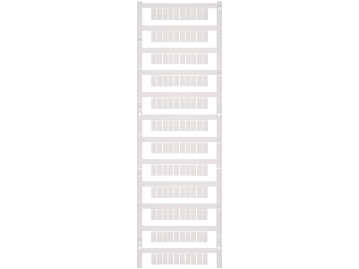Klemmenmarkierer Weidmüller MultiFit 10×5mm Phoenix/Wieland/Legrand PA66 weiss