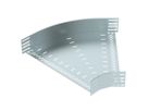 Bogen BET RB 45° 110×600mm Stahl bandverzinkt
