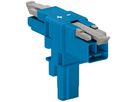 T-Verteiler WAGO 2L 1×Stecker/2×Buchse blau 16A 250V Cod.I m.fehlsteckgeschützt