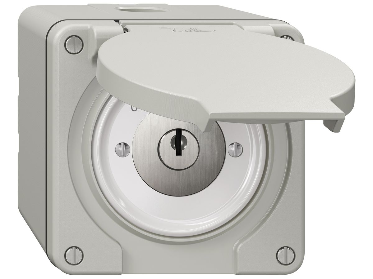 AP-Schlüsselschwenktaster NEVO SNAPFIX® 1P 1NC 1NO 16A 400V 0-> <-1 lgu