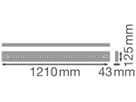 LED-Deckenleuchte LEDVANCE LINEAR INDIVILED 40W 4800lm 930 DALI 1.2m weiss