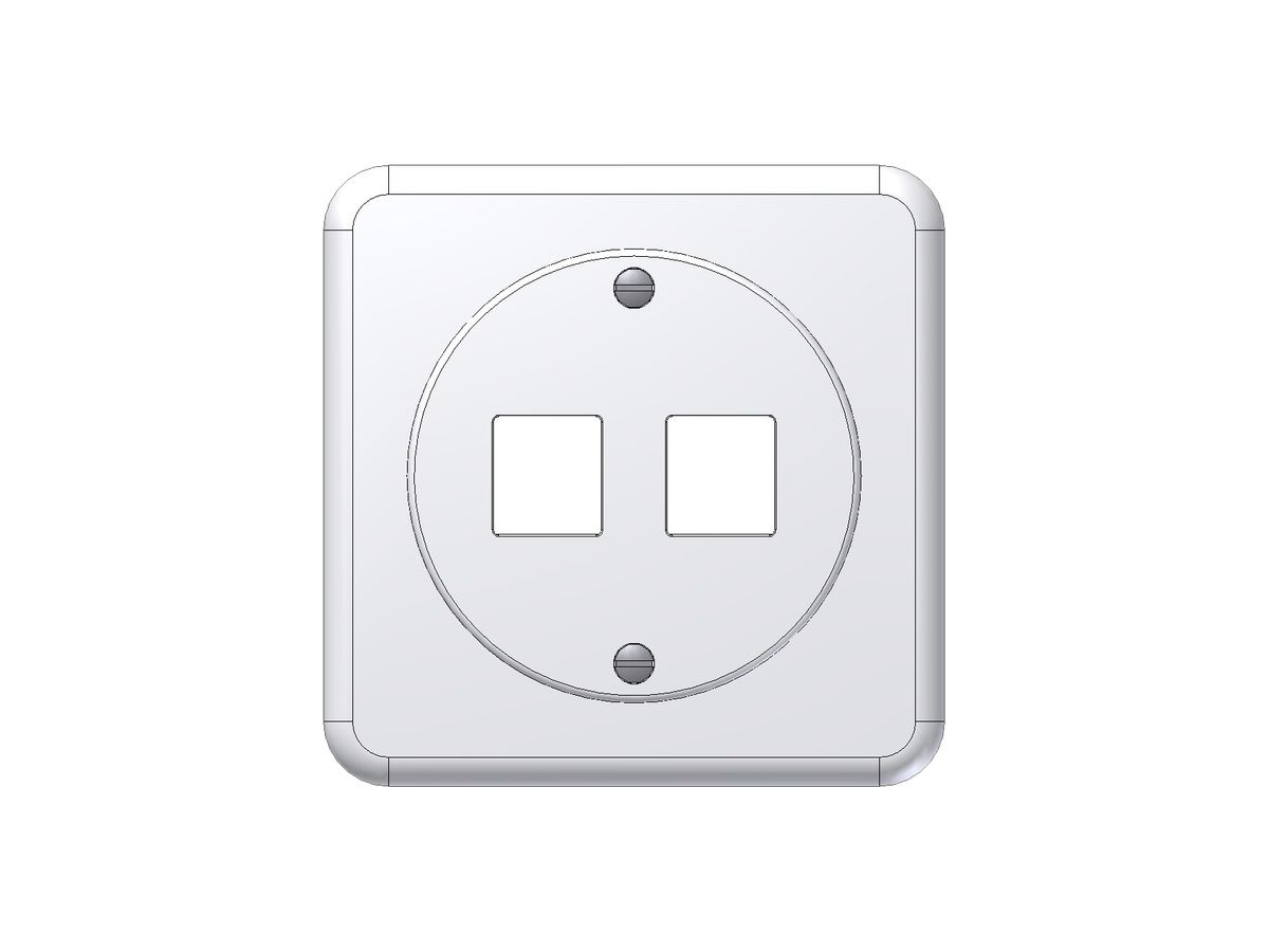UP-Montageset Keystone Dätwyler weiss 2×, Standard, gerade