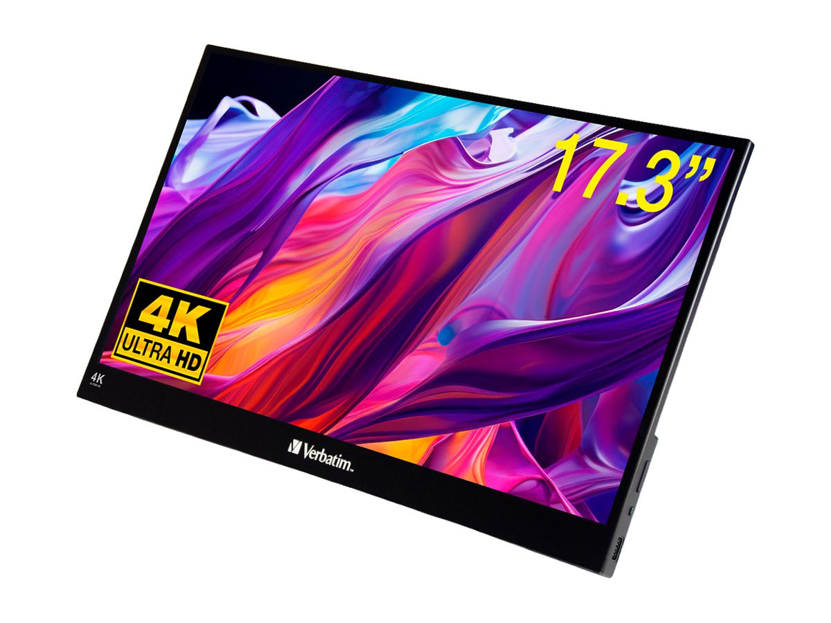 Bildschirm Verbatim 17.3" IPS 4K UHD 3840×2160px Touchscreen schwarz