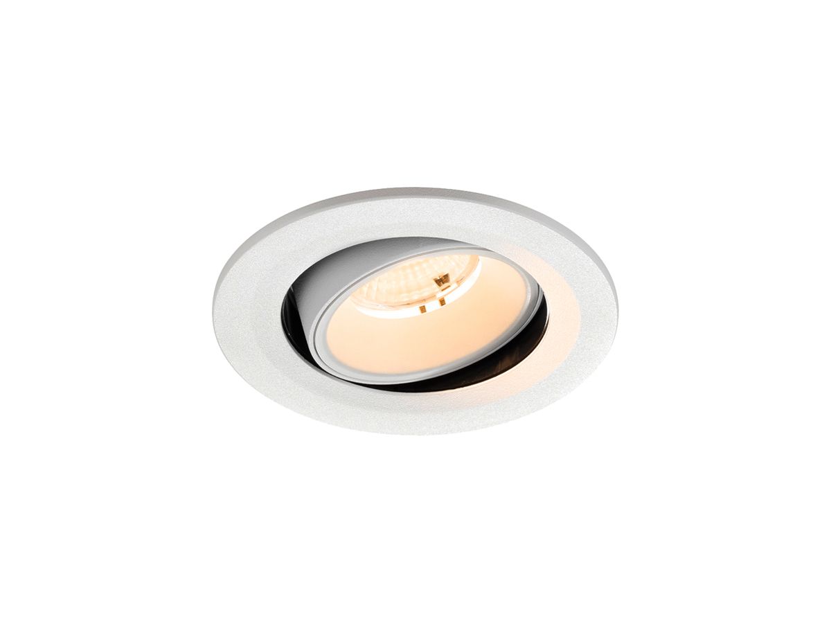 LED-Downlight SLV NUMINOS MOVE S 6.7W 1000lm 2700K WB DALI Ø100×63.5 weiss