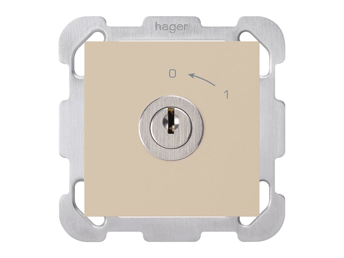 UP-Schwenktaster 0<-1/1L beige kallysto mit Schloss Kaba 8