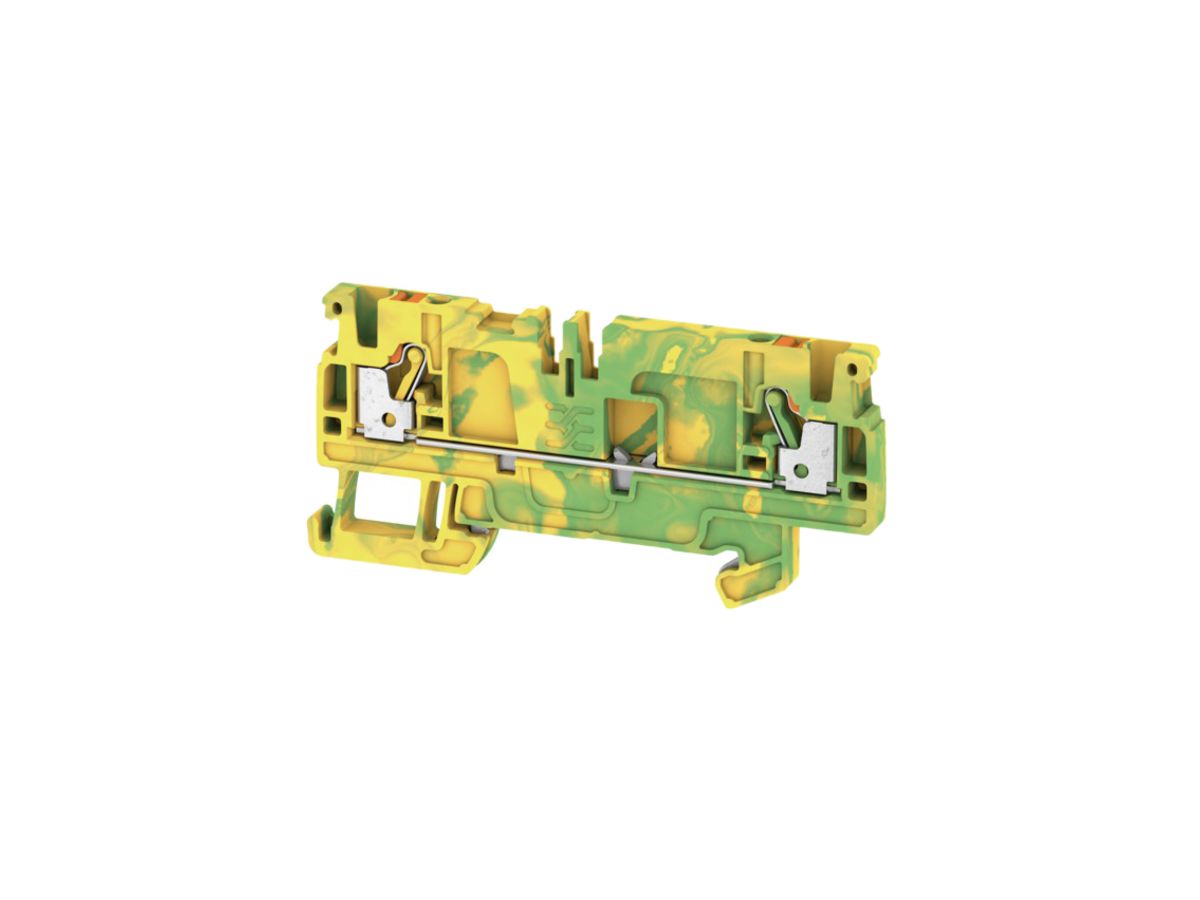 Schutzleiter-Reihenklemme Weidmüller A2C /DT/FS PUSH IN 2.5mm² grün/gelb
