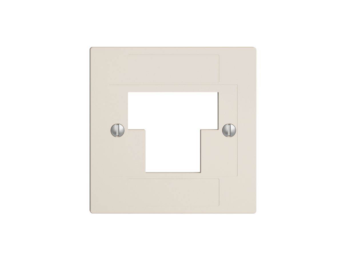 Frontplatte 1×TT,2×RJ45 crema ITplus ITM EDIZIOdue