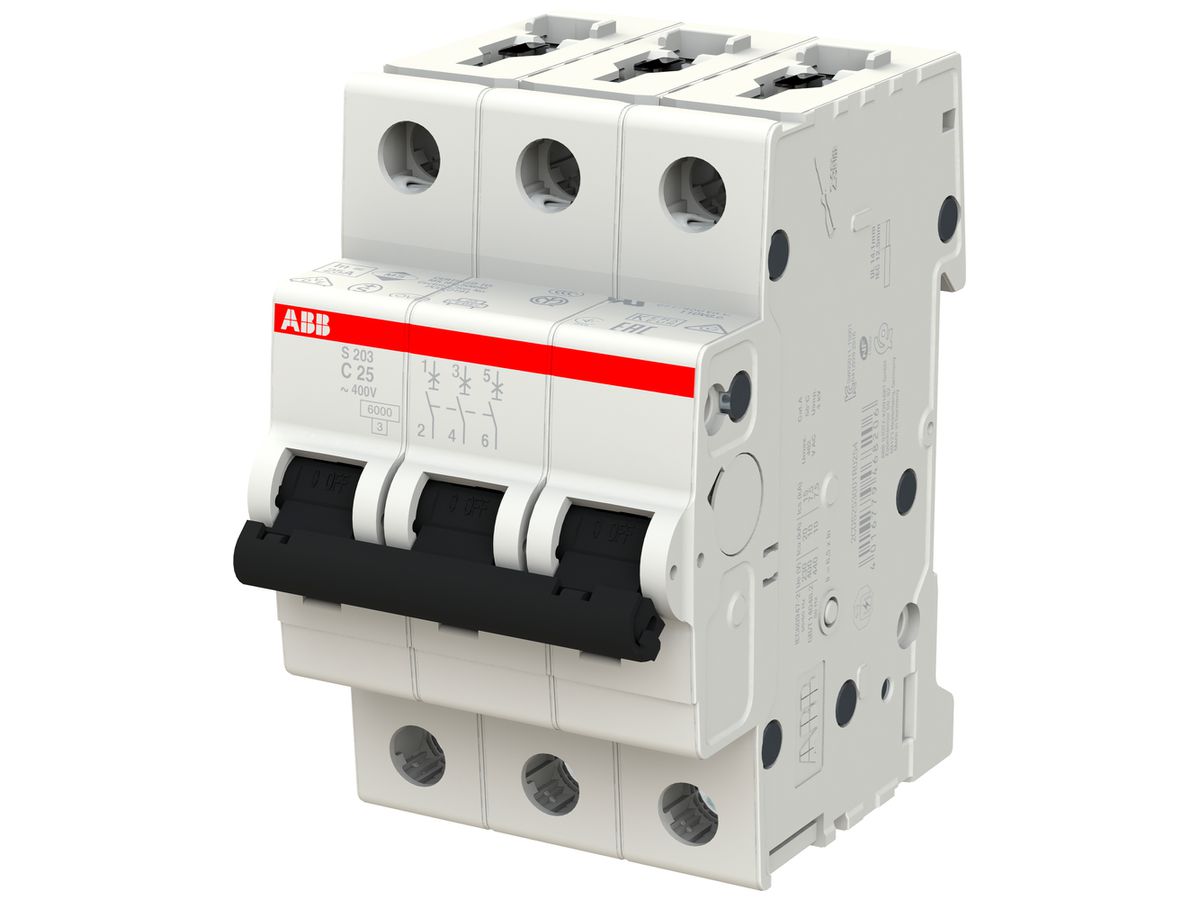Leitungsschutzschalter ABB S203-C25 25A C 6kA