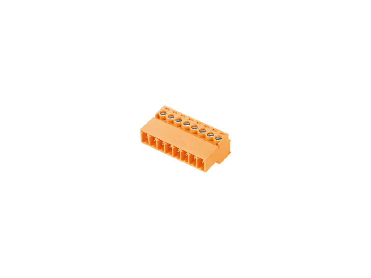 Stiftstecker Weidmüller SCZ geschlossen 3.81mm 2L verzinnt orange