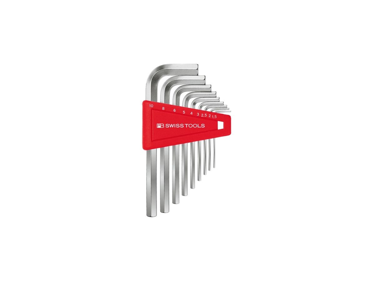 Stiftschlüssel-Satz PB 210 H-10 1.5, 2, 2.5, 3, 4, 5, 6, 8, 10