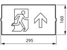 Piktogramm Philips EM155Z Ausgang rechts Doppelseitig 314×158mm