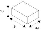 AP-/Pendel-Montageclip SLV für AP-Stromschiene EUTRAC 3-phasig, weiss