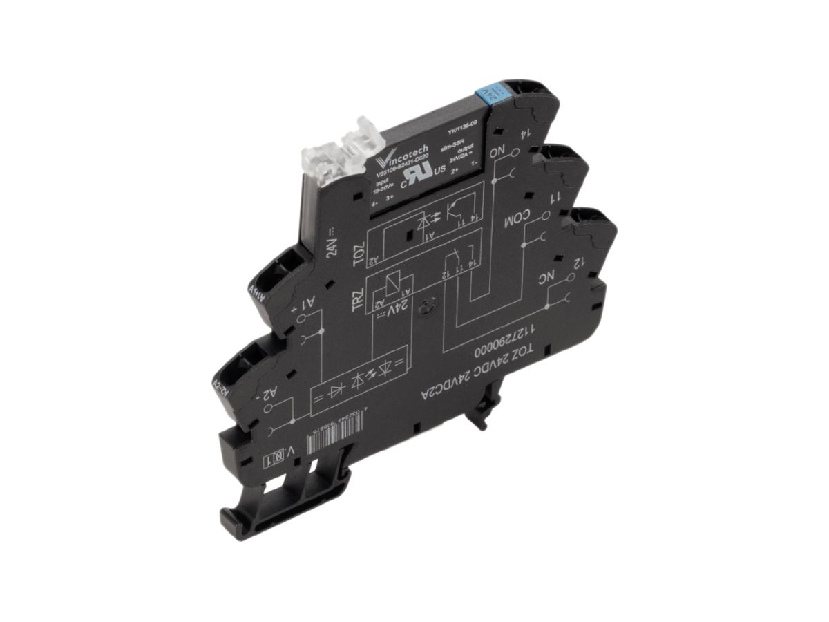 Halbleiterrelais TERMSERIES TOZ 24VDC 1S Triac 24…240VAC 1A Zugfeder